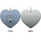 Dentist Ceramic Flat Ornament - Heart Front & Back (APPROVAL)