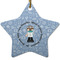 Dentist Ceramic Flat Ornament - Star (Front)