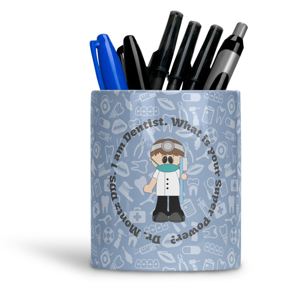 Custom Dentist Ceramic Pen Holder