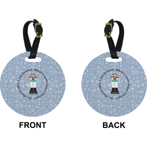 Dentist Circle Luggage Tag (Front + Back)