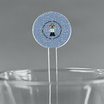 Dentist 5.5" Round Plastic Stir Sticks - Clear (Personalized)