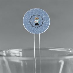 Dentist 5.5" Round Plastic Stir Sticks - Clear (Personalized)