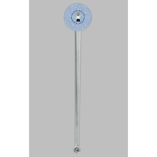 Dentist Clear Plastic 7" Stir Stick - Round - Single Stick