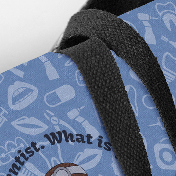 Dentist Closeup of Tote w/Black Handles
