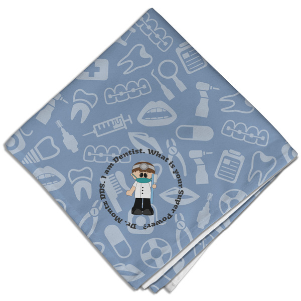 Dentist Cloth Napkins - Personalized Dinner (Folded Four Corners)