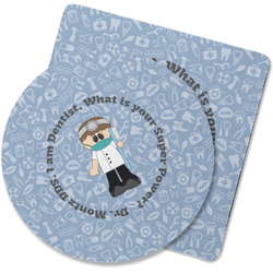 Dentist Rubber Backed Coaster (Personalized)