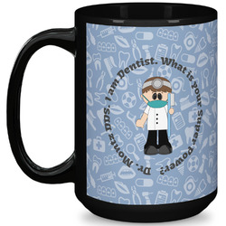 Dentist 15 Oz Coffee Mug - Black (Personalized)