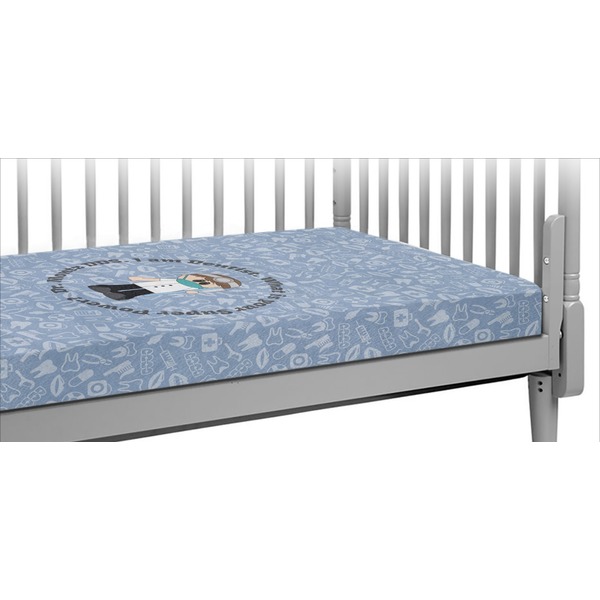 Custom Dentist Crib Fitted Sheet (Personalized)