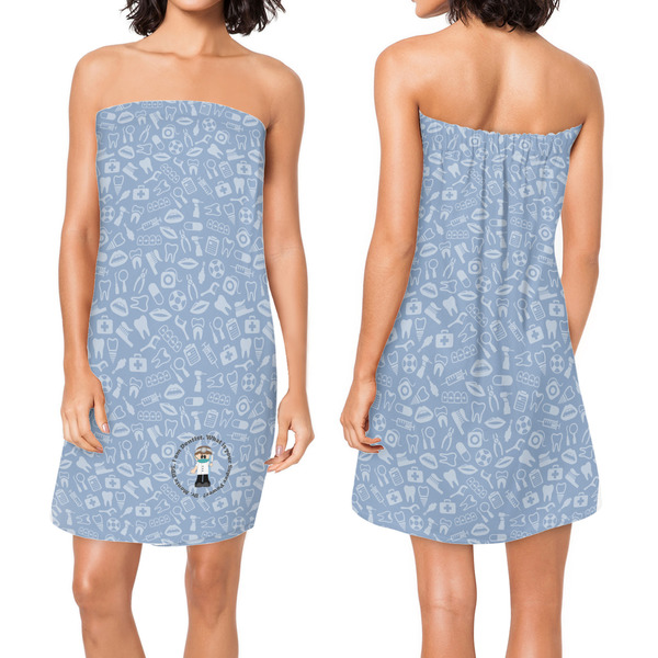 Dentist Custom Bath Wrap - Front & Back View