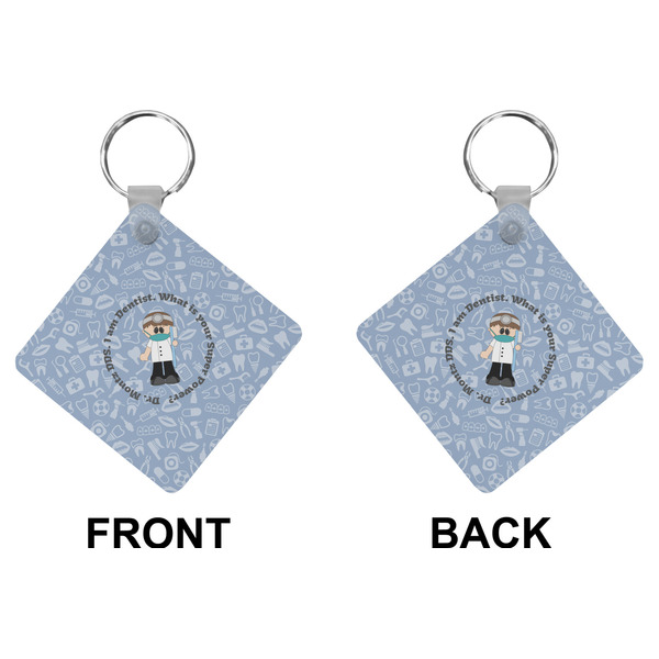 Dentist Diamond Keychain (Front + Back)