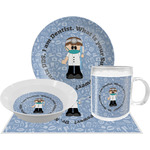Dentist Dinner Set - Single 4 Pc Setting w/ Name or Text