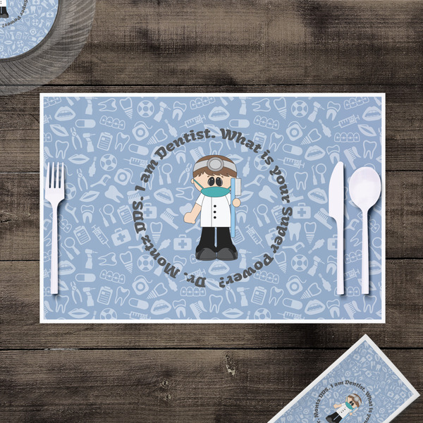 Dentist Disposable Paper Placemat - In Context