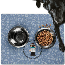 Dentist Dog Food Mat - Large w/ Name or Text