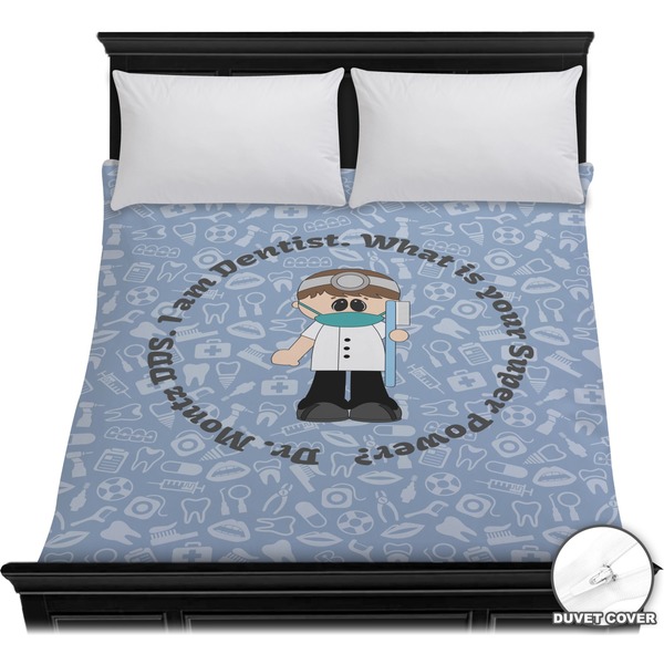 Custom Dentist Duvet Cover - Full / Queen (Personalized)