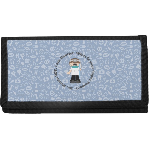 Custom Dentist Canvas Checkbook Cover (Personalized)