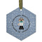 Dentist Frosted Glass Ornament - Hexagon