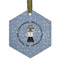 Dentist Flat Glass Ornament - Hexagon w/ Name or Text