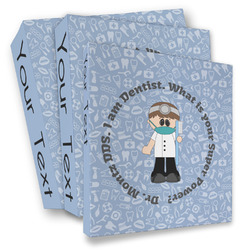 Dentist 3 Ring Binder - Full Wrap (Personalized)