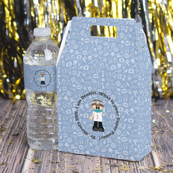 Dentist Gable Favor Box - In Context
