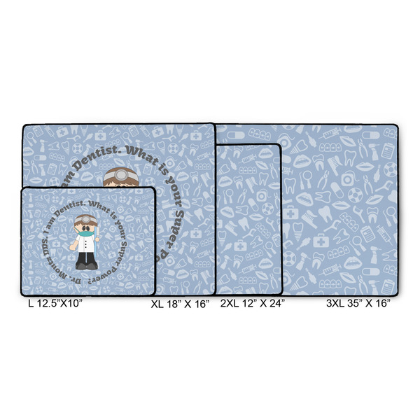 Dentist Gaming Mats - SIZE CHART