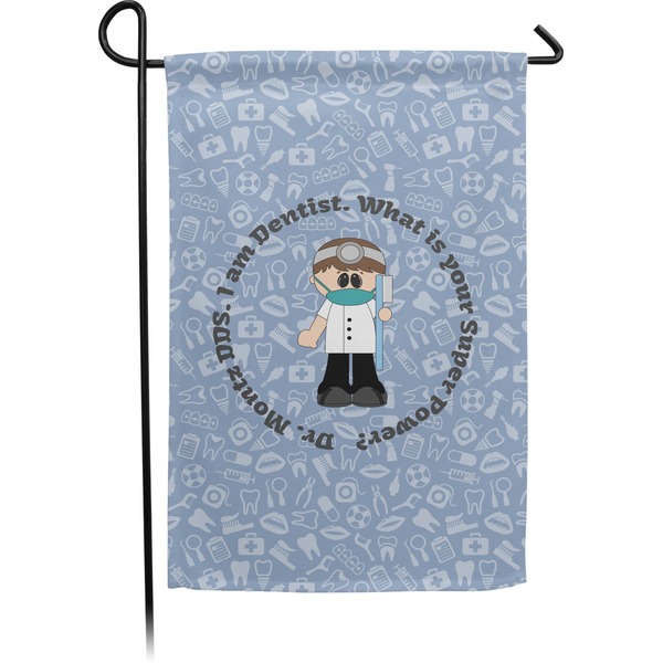 Custom Dentist Small Garden Flag - Double Sided w/ Name or Text