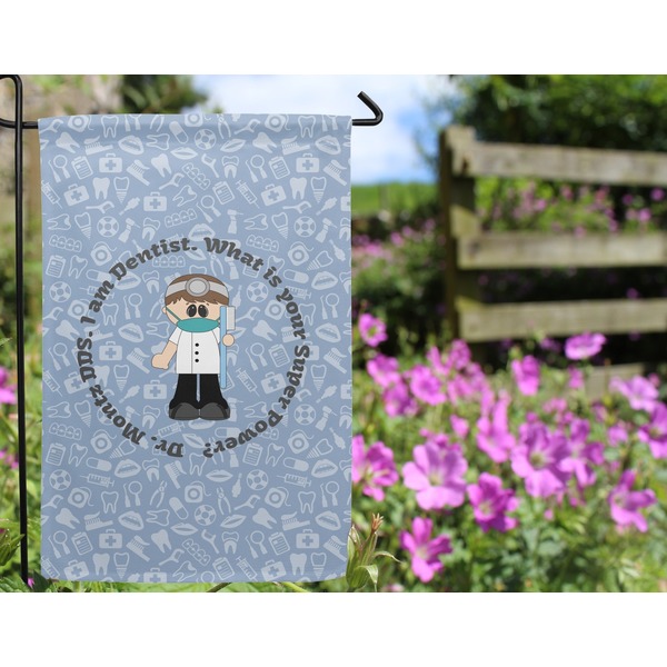 Dentist Garden Flag - Outside In Flowers