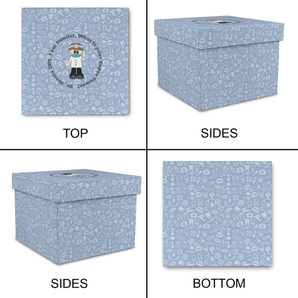 Dentist Gift Boxes with Lid - Canvas Wrapped - Large - Approval