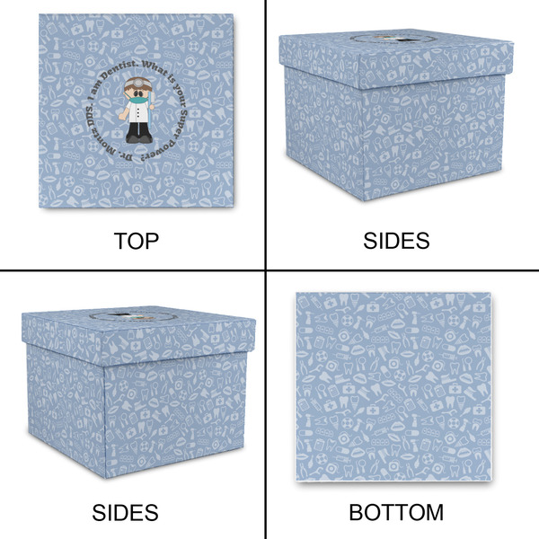 Dentist Gift Boxes with Lid - Canvas Wrapped - Medium - Approval