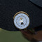 Dentist Golf Ball Marker Hat Clip - Gold - On Hat