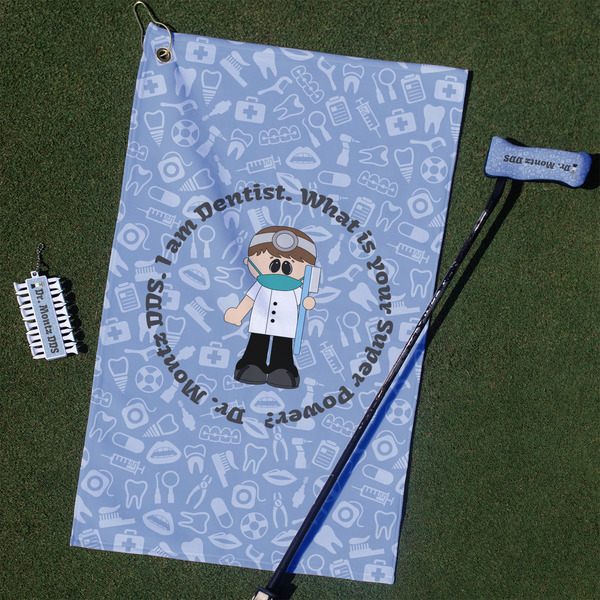 Custom Dentist Golf Towel Gift Set (Personalized)