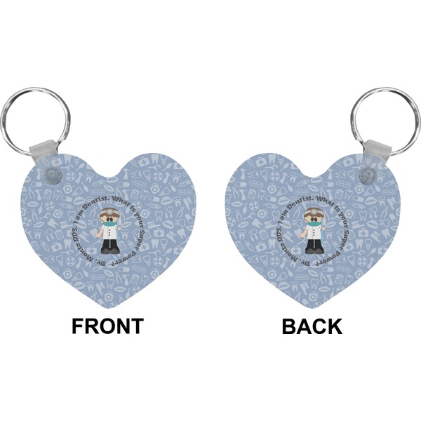 Dentist Heart Keychain (Front + Back)