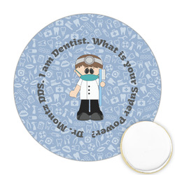 Dentist Printed Cookie Topper - Round (Personalized)