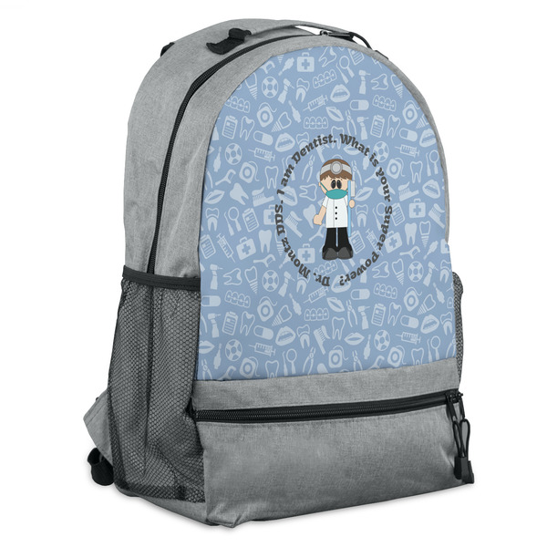 Custom Dentist Backpack - Grey (Personalized)
