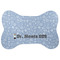 Dentist Bone Shaped Dog Food Mat (Personalized)