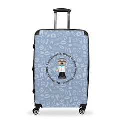 Dentist Suitcase - 28" Large - Checked w/ Name or Text