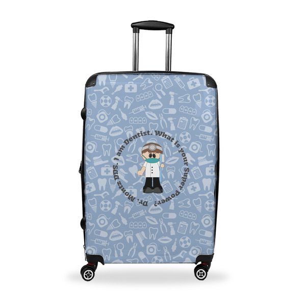Custom Dentist Suitcase - 28" Large - Checked w/ Name or Text