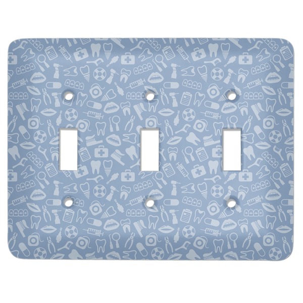Custom Dentist Light Switch Cover (3 Toggle Plate)