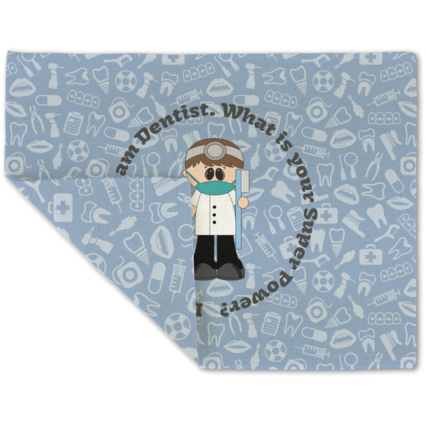 Dentist Linen Placemat - Folded Corner (double side)