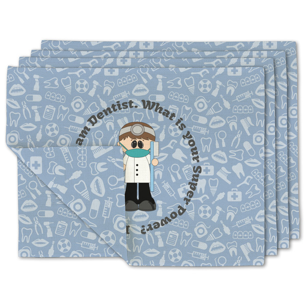 Custom Dentist Linen Placemat w/ Name or Text