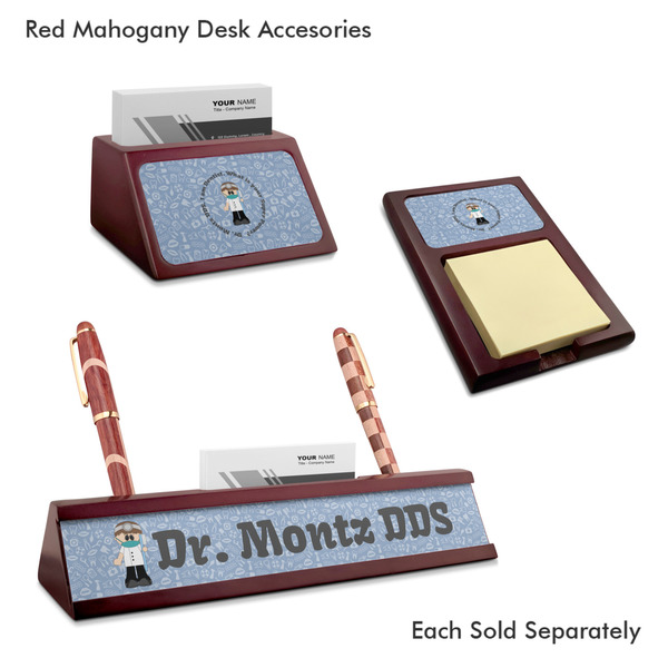 Dentist Mahogany Desk Accessories