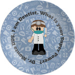Dentist Melamine Salad Plate - 8" (Personalized)