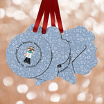 Dentist Metal Ornaments - Double Sided w/ Name or Text