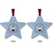Dentist Metal Star Ornament - Front and Back
