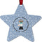 Dentist Metal Star Ornament - Double Sided w/ Name or Text