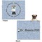 Dentist Microfleece Dog Blanket - Large- Front & Back