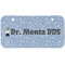 Dentist Mini/Bicycle License Plate (2 Holes) (Personalized)