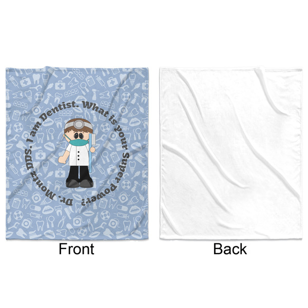 Dentist Minky Blanket - 50"x60" - Single Sided - Front & Back