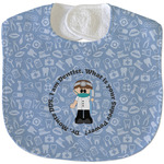 Dentist Velour Baby Bib w/ Name or Text