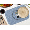 Dentist Octagon Placemat - Single front (LIFESTYLE) Flatlay