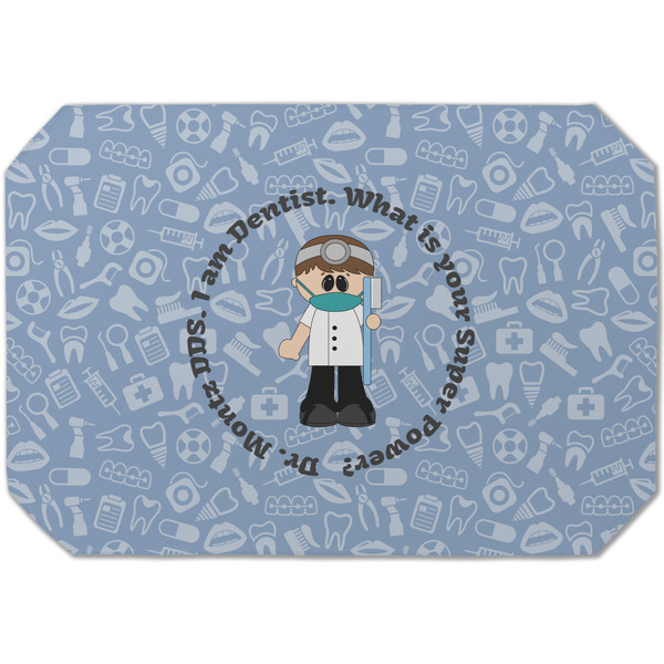 Custom Dentist Dining Table Mat - Octagon (Single-Sided) w/ Name or Text